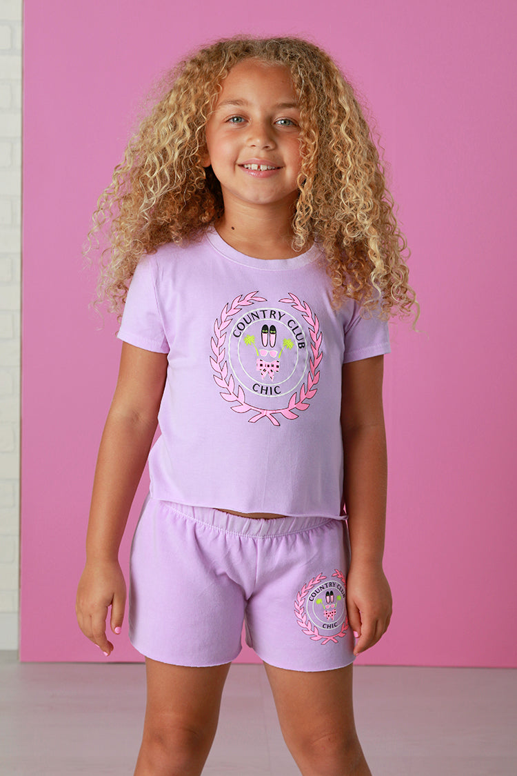 Firehouse Grape Country Club Graphic Shorts