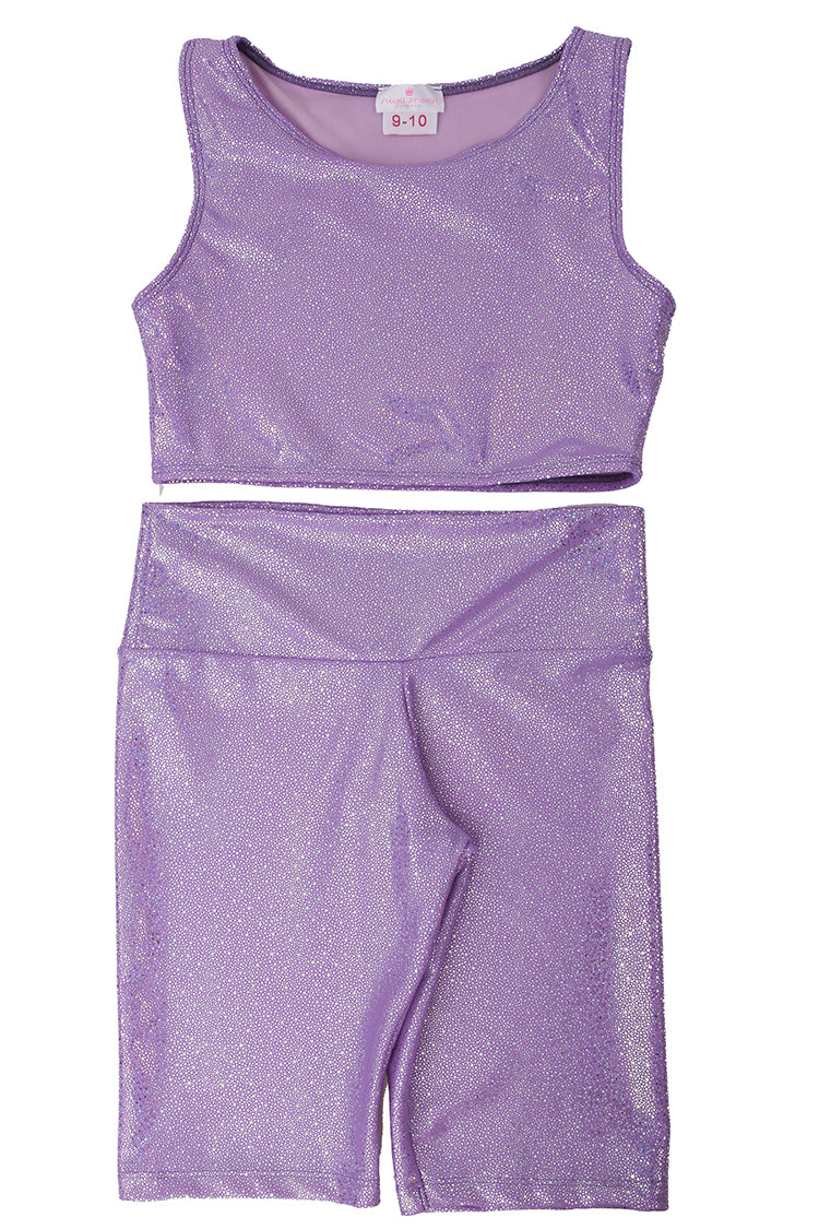 Piccoli Principi Purple Glitter 2pc Sporty Set