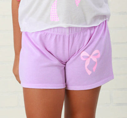 Firehouse NY Girls Grape + Pink Coquette Bow Short-Size 5