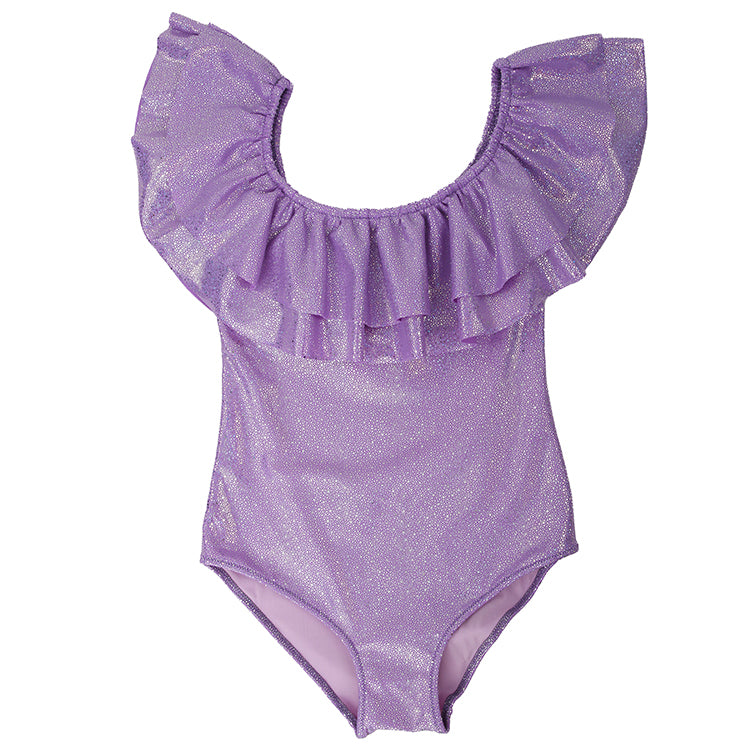 Piccoli Principi Sissi Purple Glitter 1pc Swimsuit