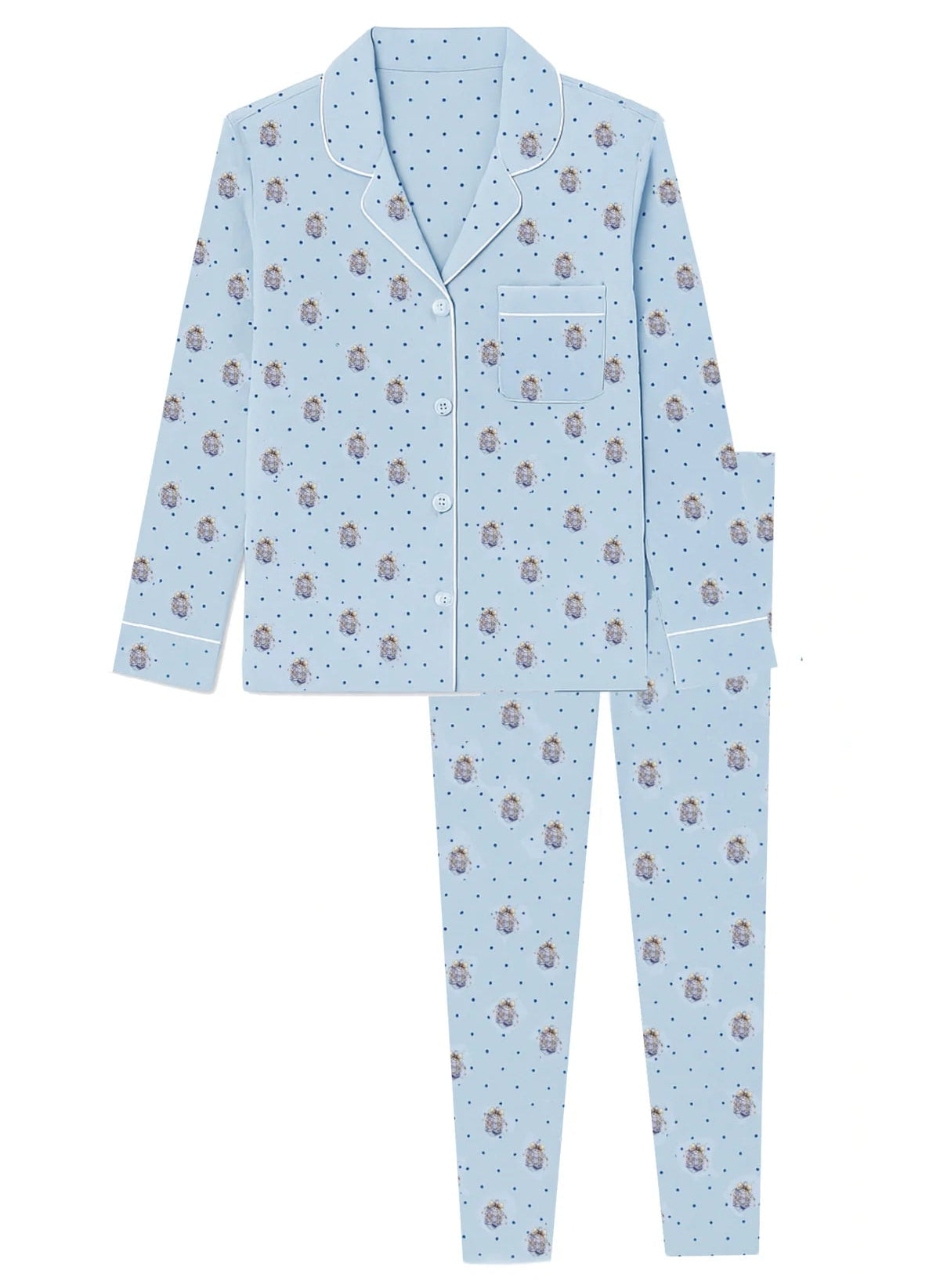 KatieJ NYC Maia Pant Set - Hanukkah Print