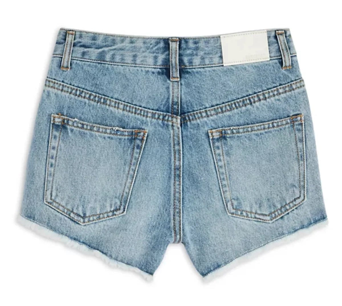 KatieJ NYC Malibu Denim Shorts- Light Wash