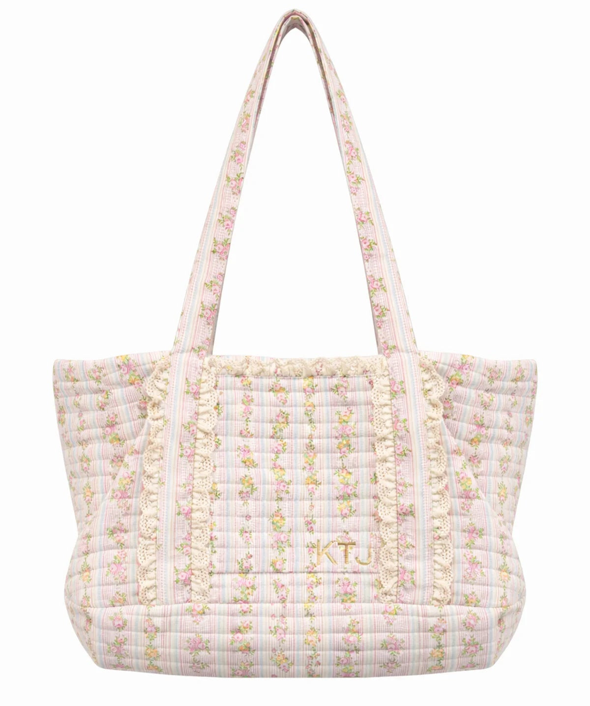 KatieJ NYC Maren Weekender Bag- Shabby Chic Floral