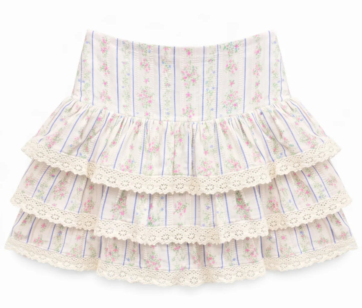 katiej nyc tween girls skirt in a floral pattern