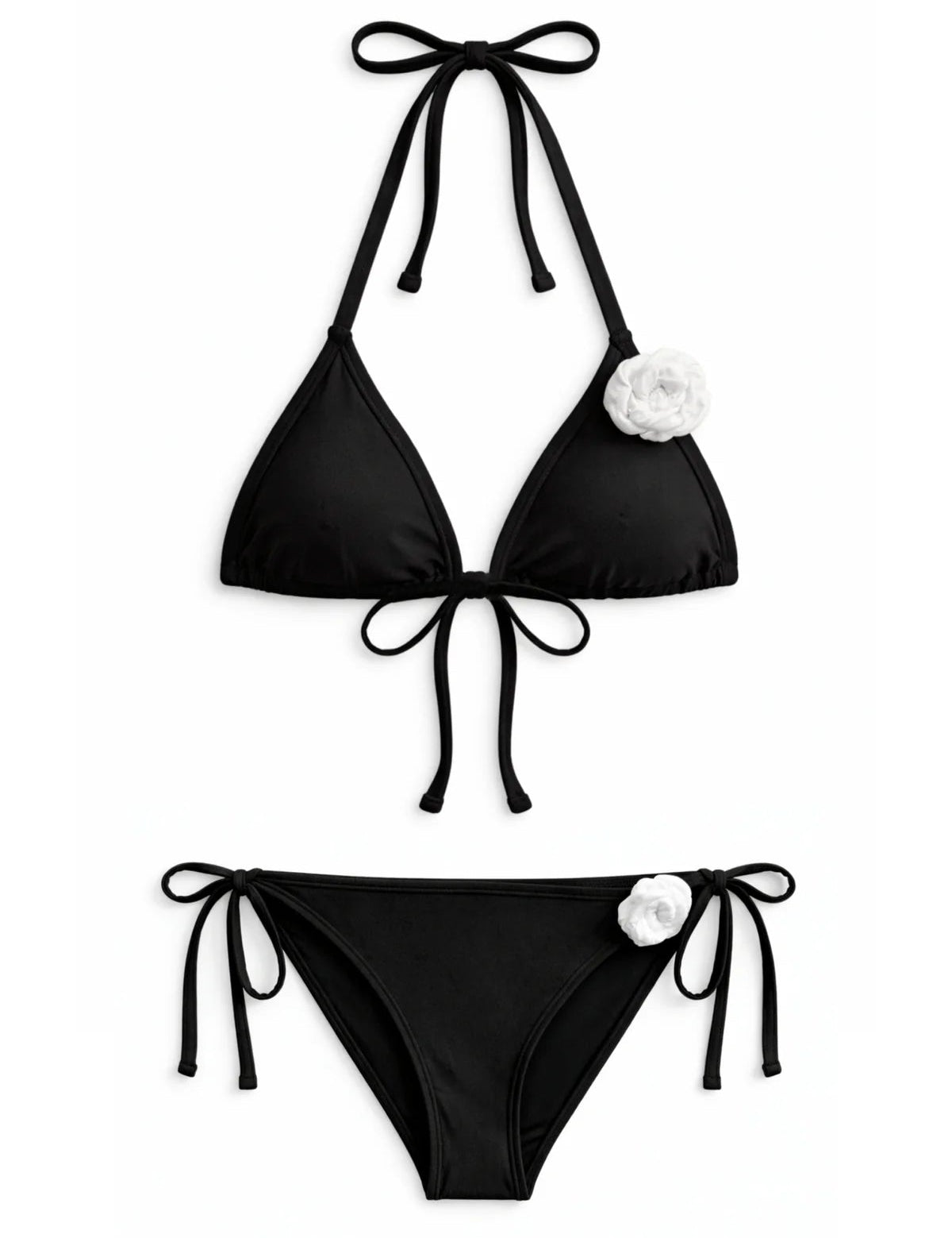 KatieJ NYC Tween Moana Bikini- Black/White