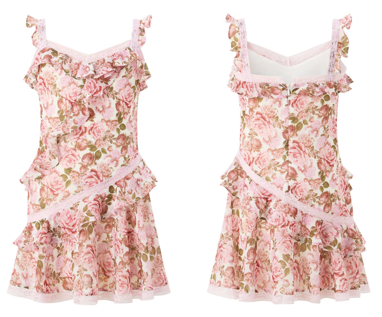 Marlo Kids Camellia floral mini dress for girls in blush pink and ivory, styled for weddings and special occasions.