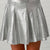 Mia New York Silver Pleated Skirt