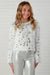 MIA New York White/Silver Sequin Sweater