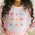 Sweet Wink Candy Hearts Valentine's Day Long Sleeve -Pink