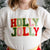 Sweet Wink Holly Jolly Patch Sweatshirt * Kids & Adult*