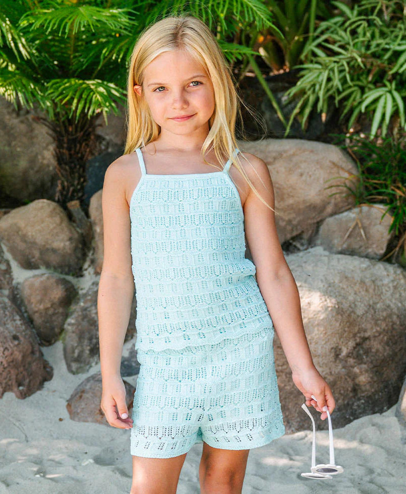 PQ Kids Milo 2pc Ice Blue Crochet Set