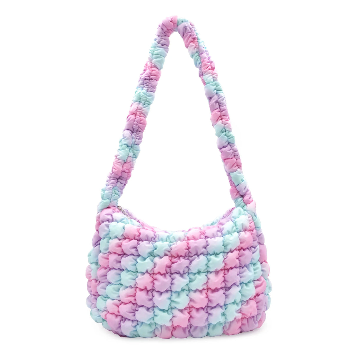 Bolsa de lona mediana transparente esmaltada &#39;Beach&#39;