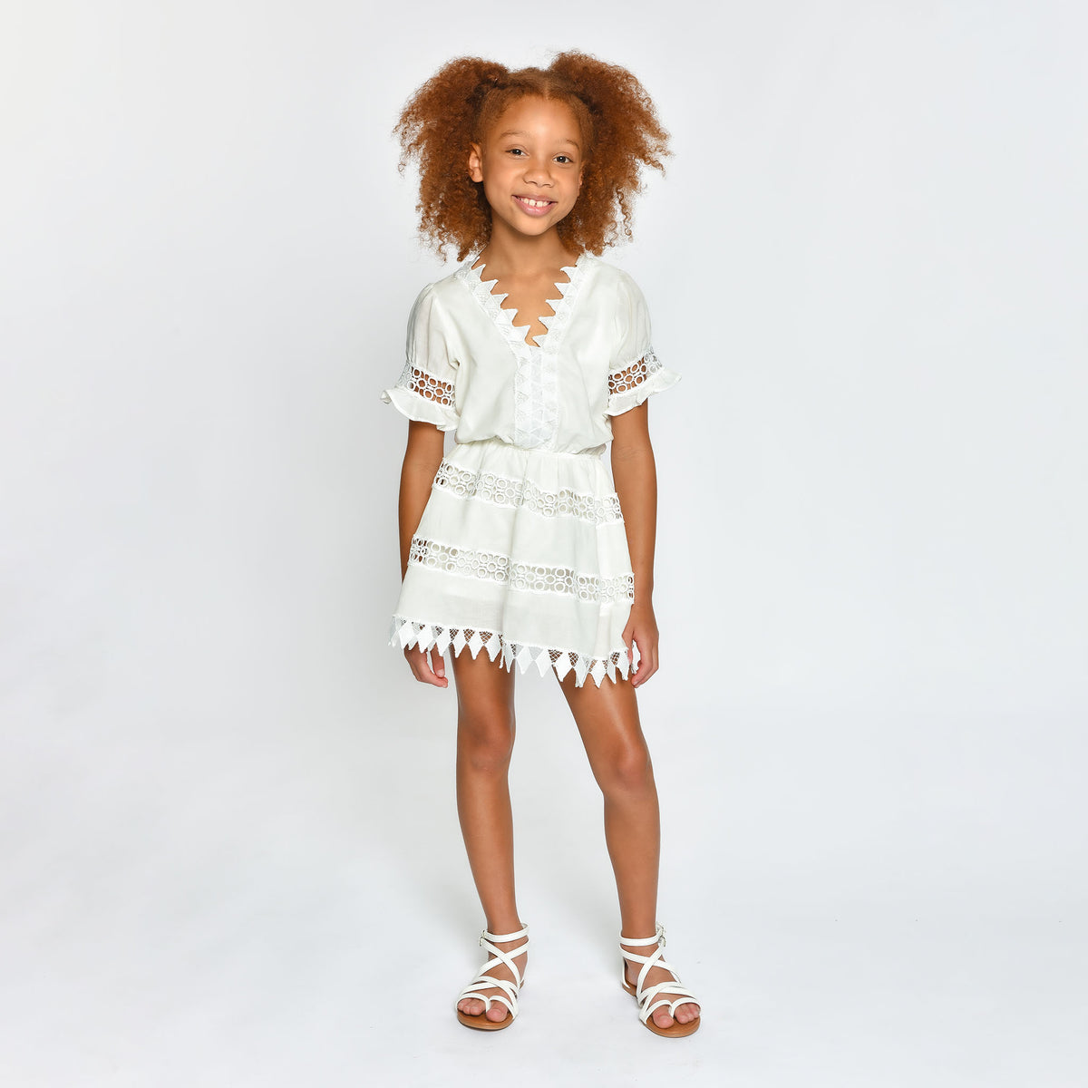 little girls white dress Alice The bodice is finished with sparkling sequins and pearls White girls dress,vintage length dress,girls