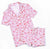 KatieJ NYC Lynn Lounge Set - Bows On Pink  * Preorder *