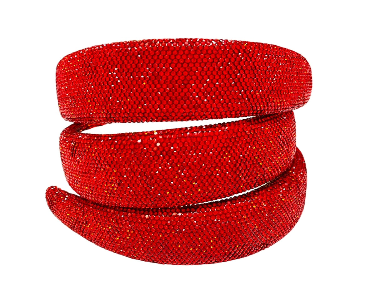 Bari Lynn Red Crystal Headband
