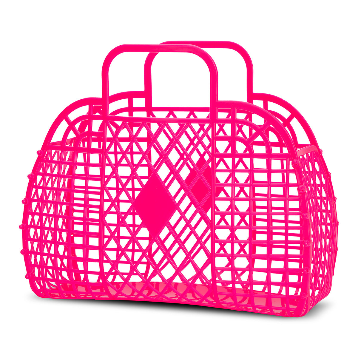 Iscream Neon Pink Jelly Mini Tote Bag