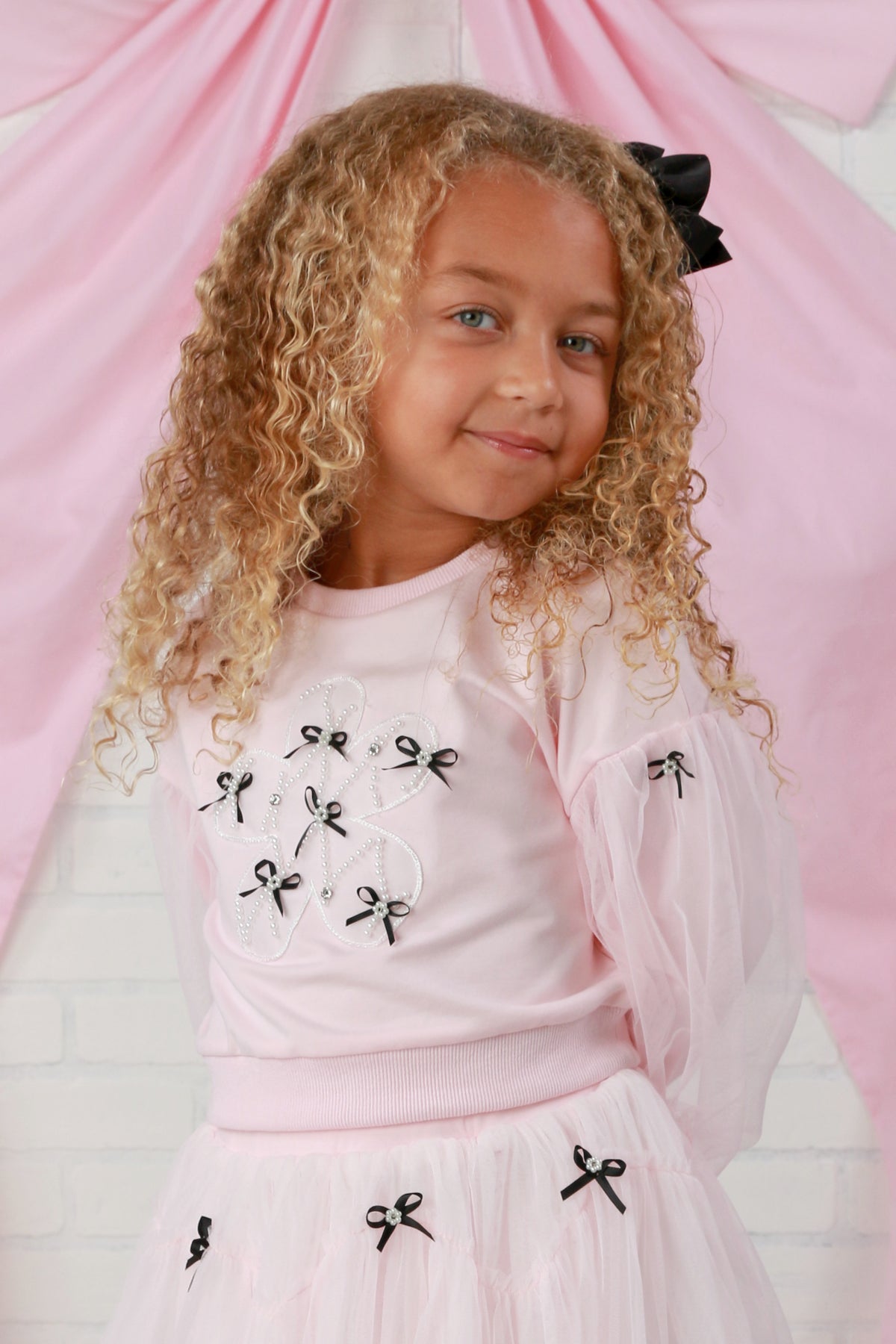 Doe A Dear Pink Bowtie Tutu Skirt