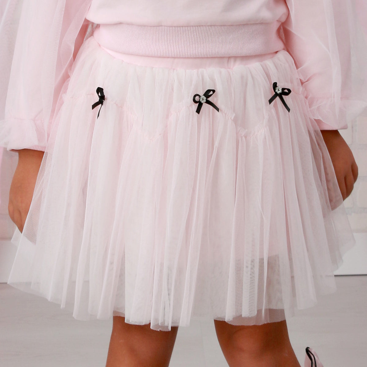 Doe A Dear Pink Bowtie Tutu Skirt