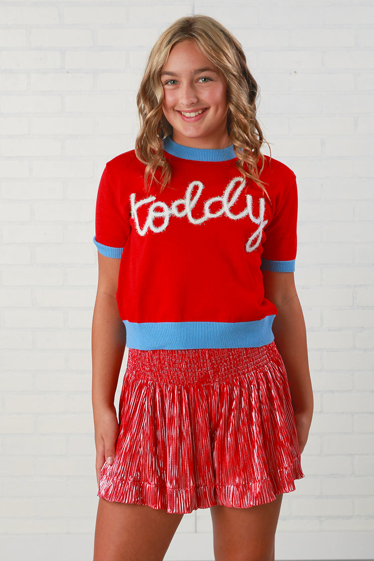 Suéter con letras brillantes para niños de Queen Of Sparkles - Old Miss &quot;Toddy&quot;