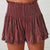 Queen Of Sparkles  Kids Pleated Swing Shorts - Purple/Gold