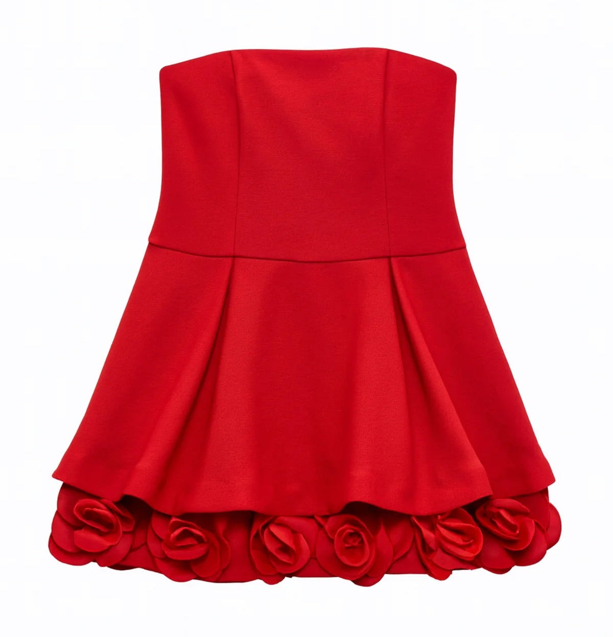 nyc dresses red Saylor Cherry Philomena Midi Dress Cherry Red / M Introducing the Manhattan One Shoulder Midi Dress by Marcella Sea Women's Mayde Velvet Puff