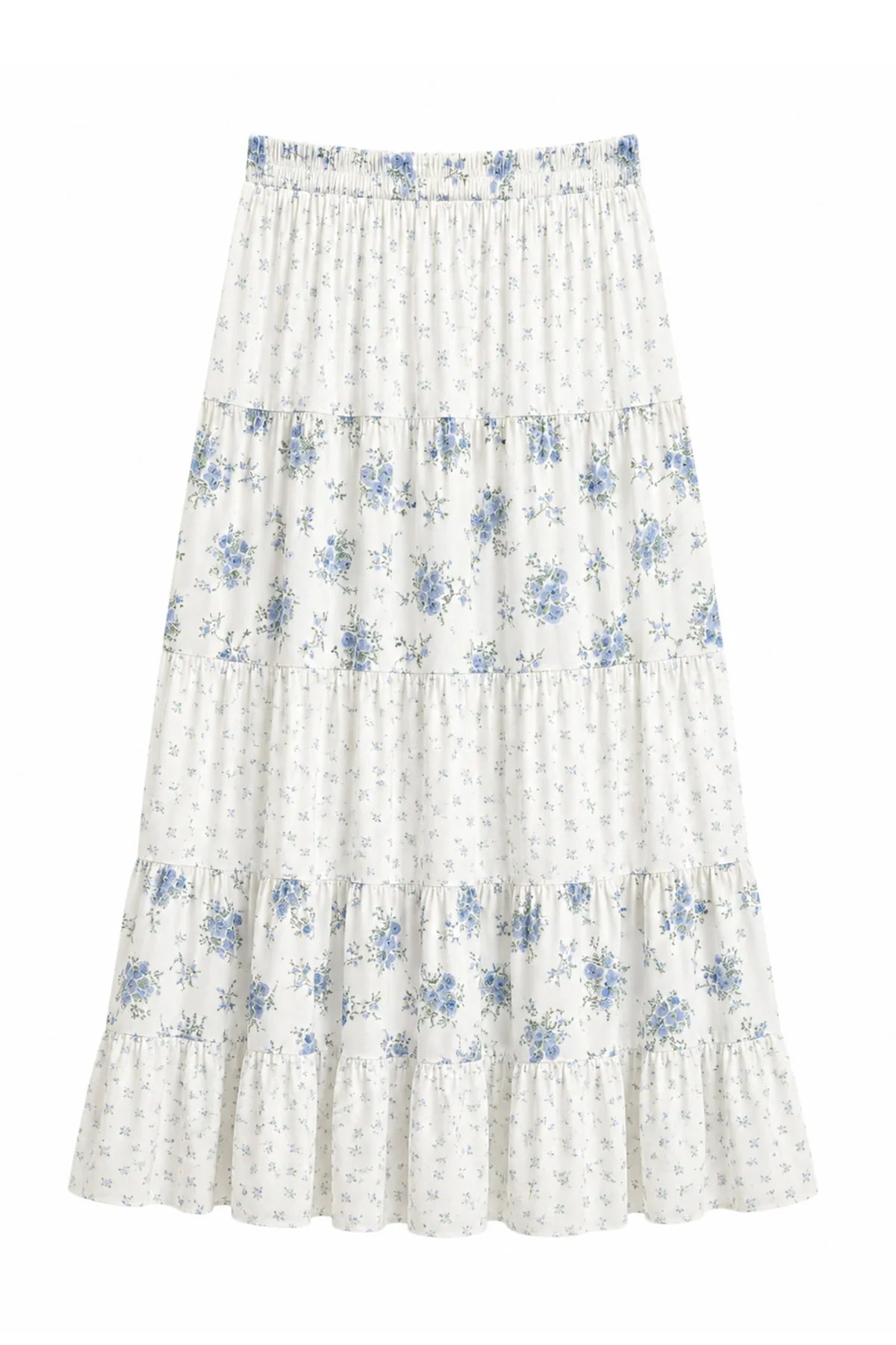 KatieJ NYC Tween Roya Tiered Maxi Skirt - Floral
