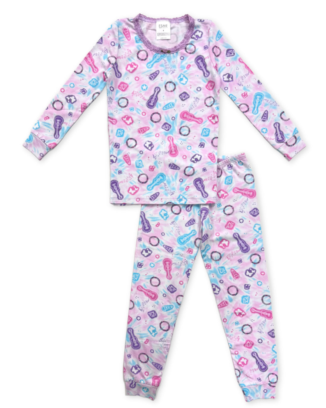 Esme Girls 2pc Pajama Set- Pop Star