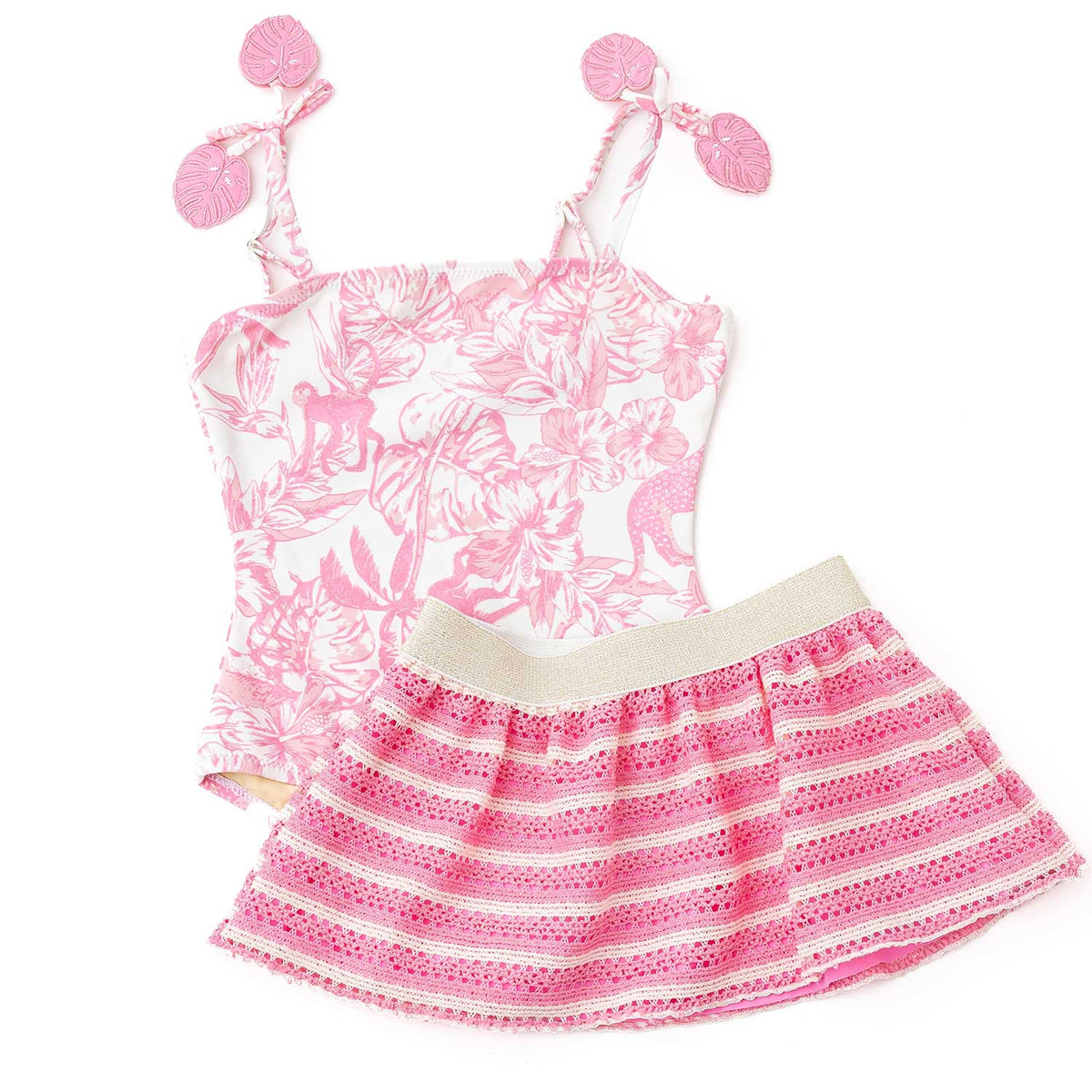 Shade Critters 1pc Swimsuit &amp; Skirt Set - Pink Paradise