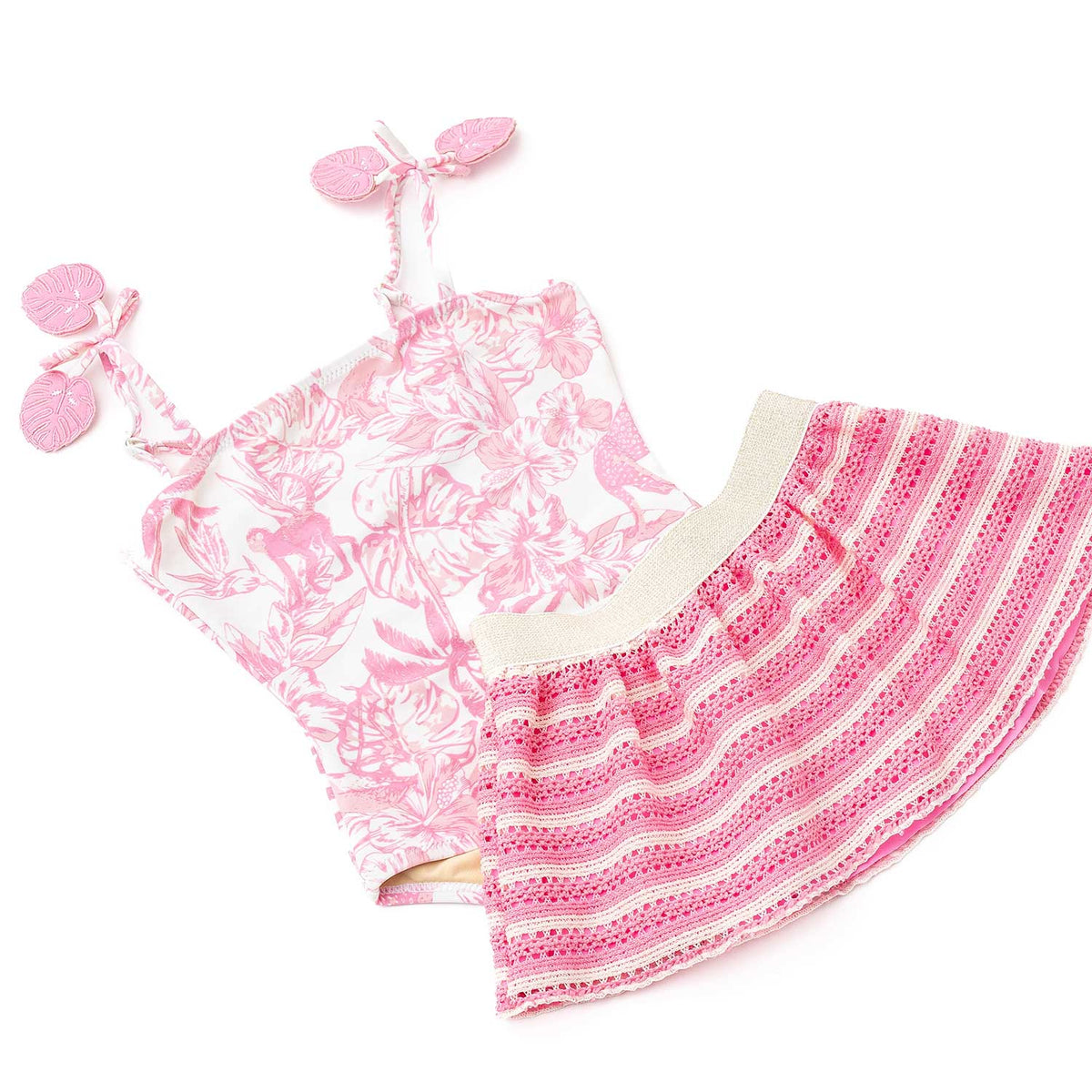 Shade Critters 1pc Swimsuit &amp; Skirt Set - Pink Paradise