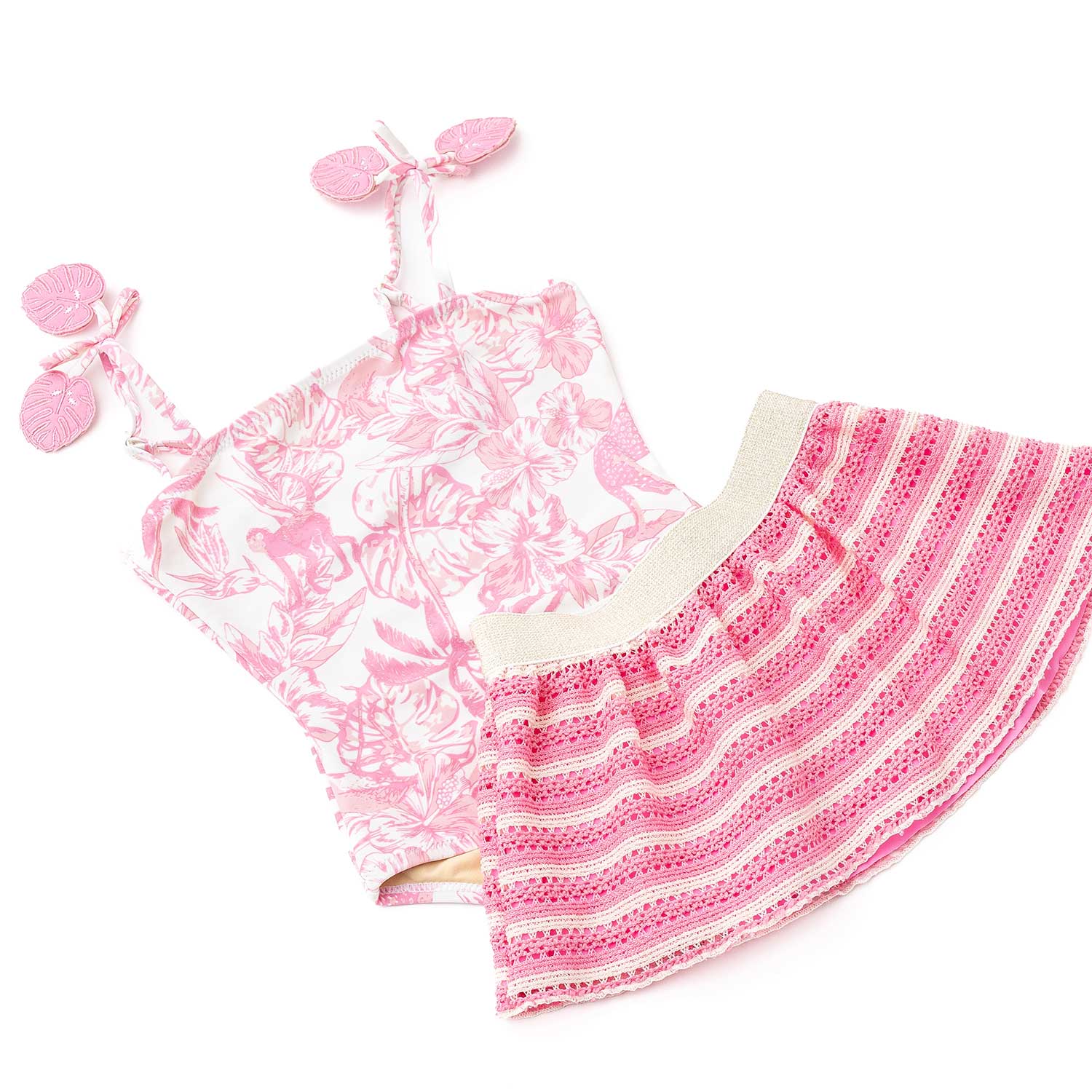 Shade Critters 1pc Swimsuit & Skirt Set - Pink Paradise