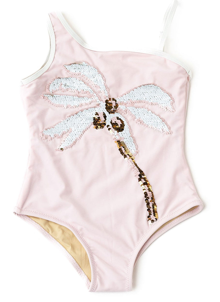 Shade Critters Coco Palm Reversible Sequin One Shoulder 1pc Swimsuit