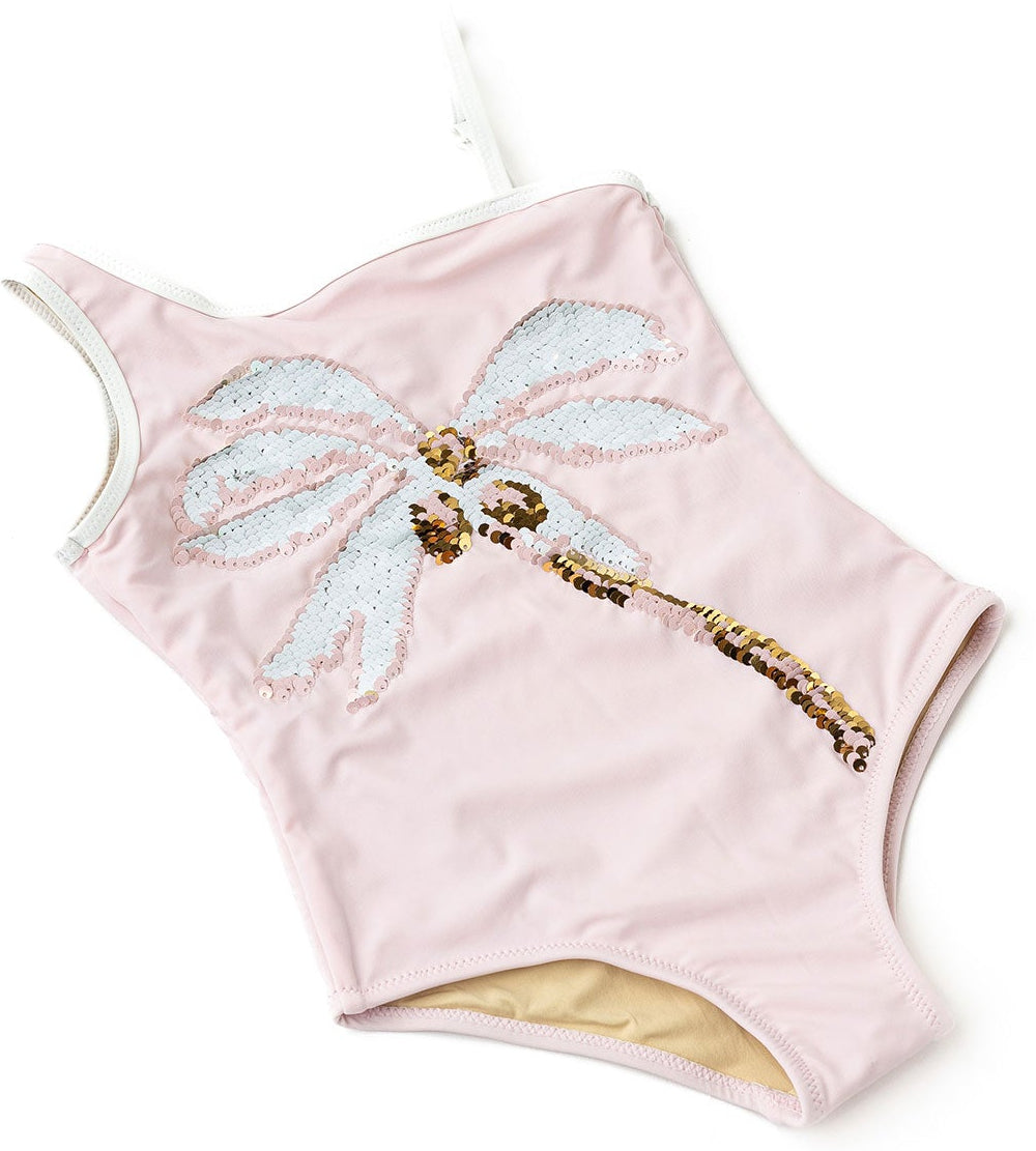 Shade Critters Coco Palm Reversible Sequin One Shoulder 1pc Swimsuit