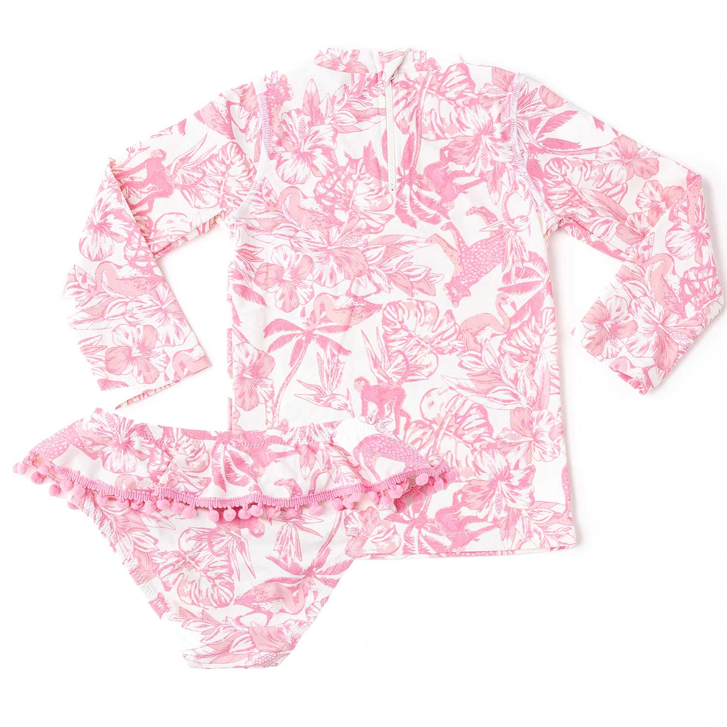 Shade Critters Pink Paradise 2pc Long Sleeve Rashguard