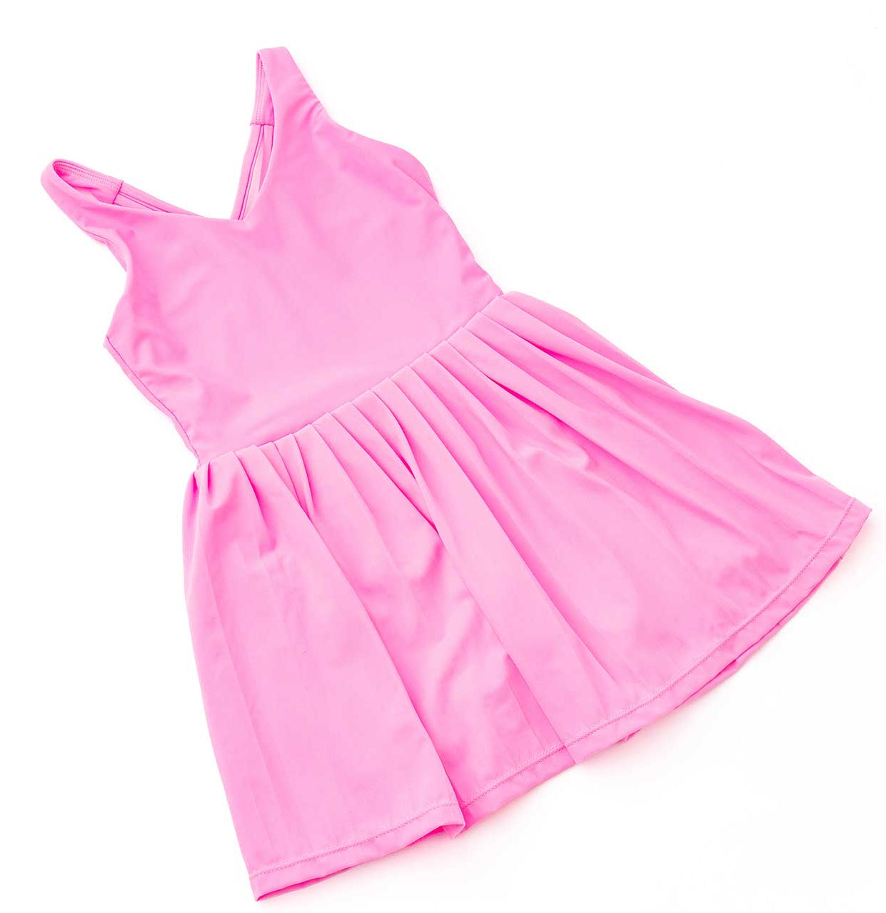Shade Critters Hot Pink Girls Pleated Active Dress * Built In Shorts *