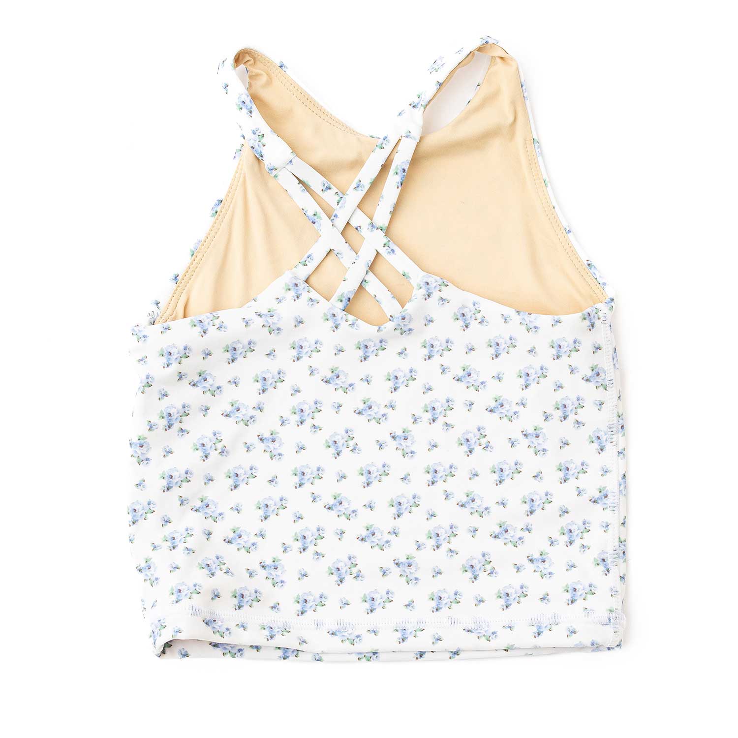 Shade Critters Girls Active Tank Top-Cottage Floral Blue