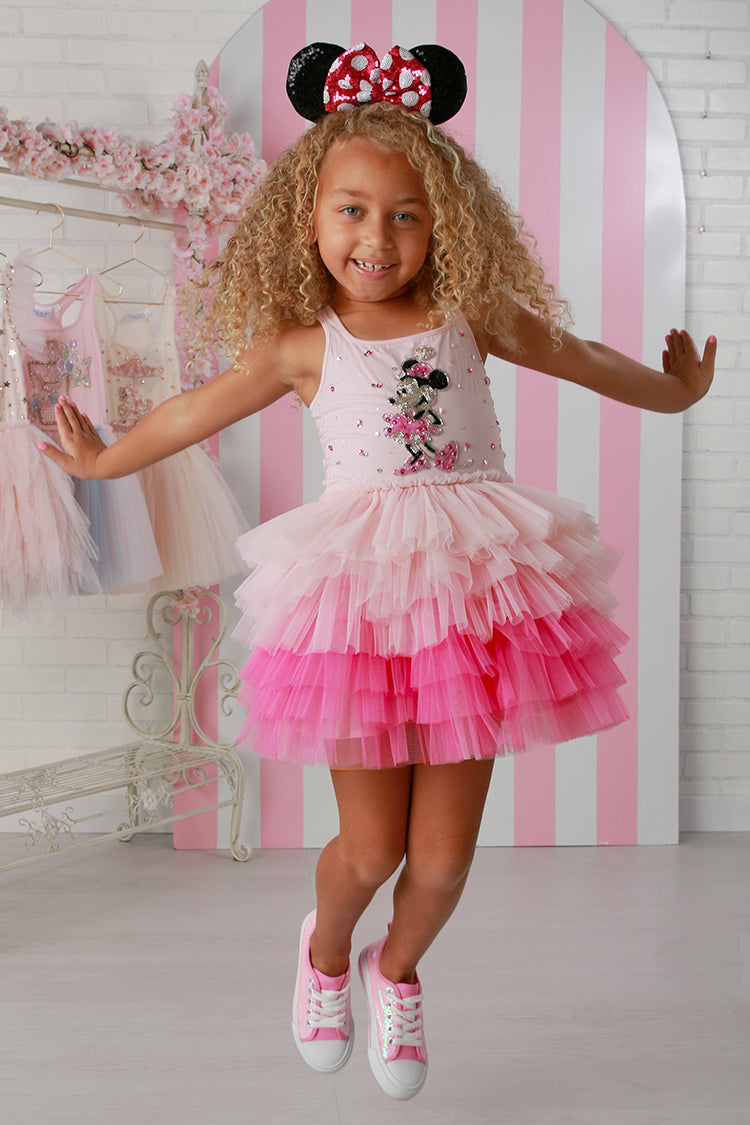 Ooh La La Couture Pink Mouse Inspired Tutu Dress for Girls