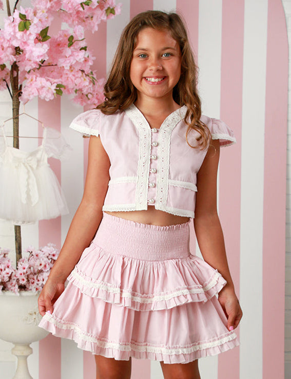 girls pink skirt set from ooh! la, La! Couture