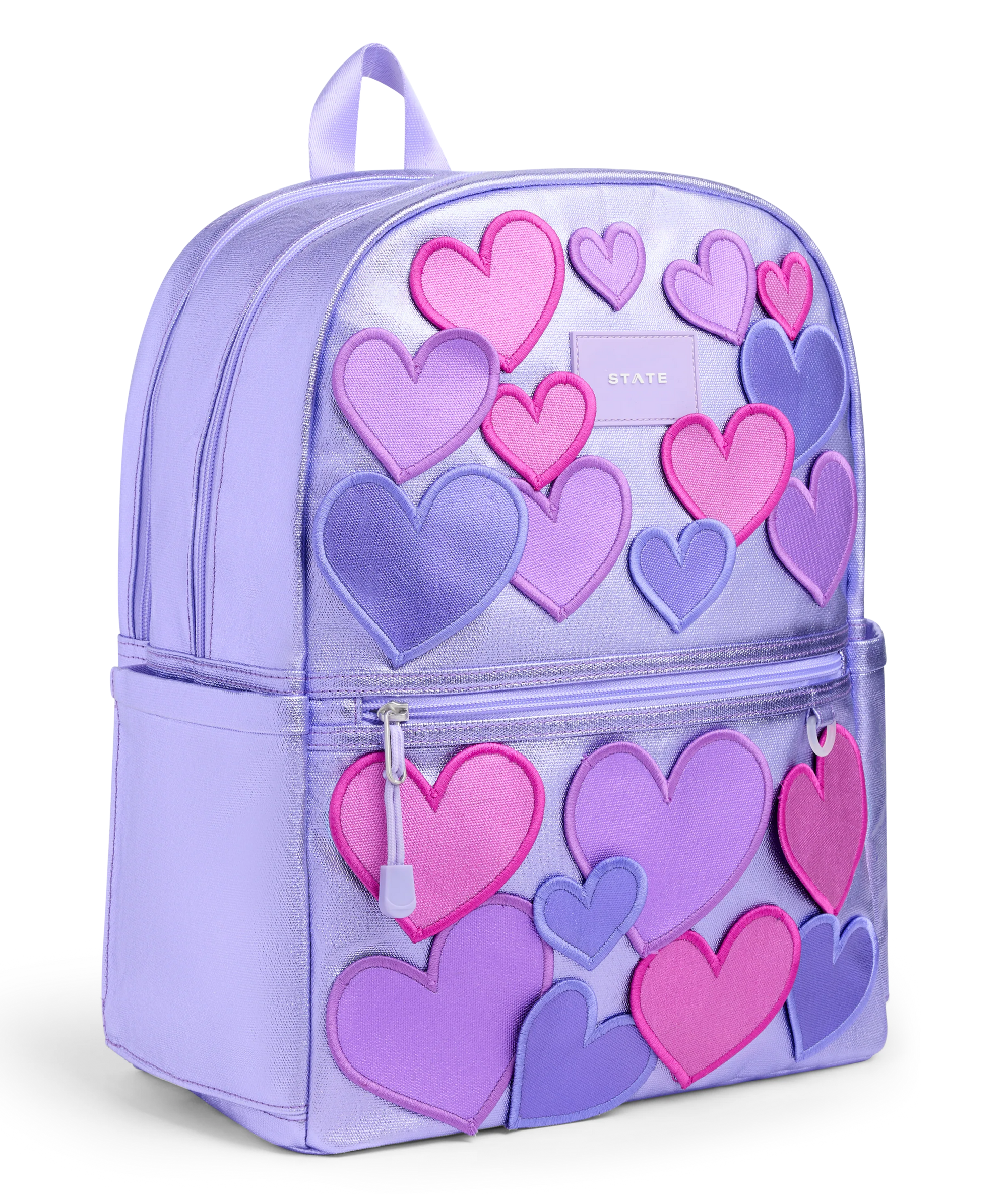 State Bags Kane Kids Double Pocket 16" Backpack - 3D Hearts