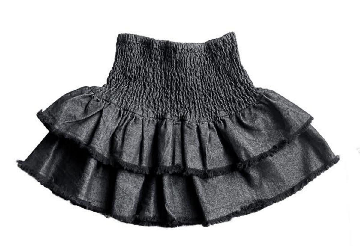 Little Olin Black Denim Skirt