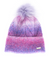 Bari Lynn Purple Ombre Pom Pom Hat