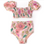 Shade Critters Retro Blossom High Waisted 2pc Swimsuit