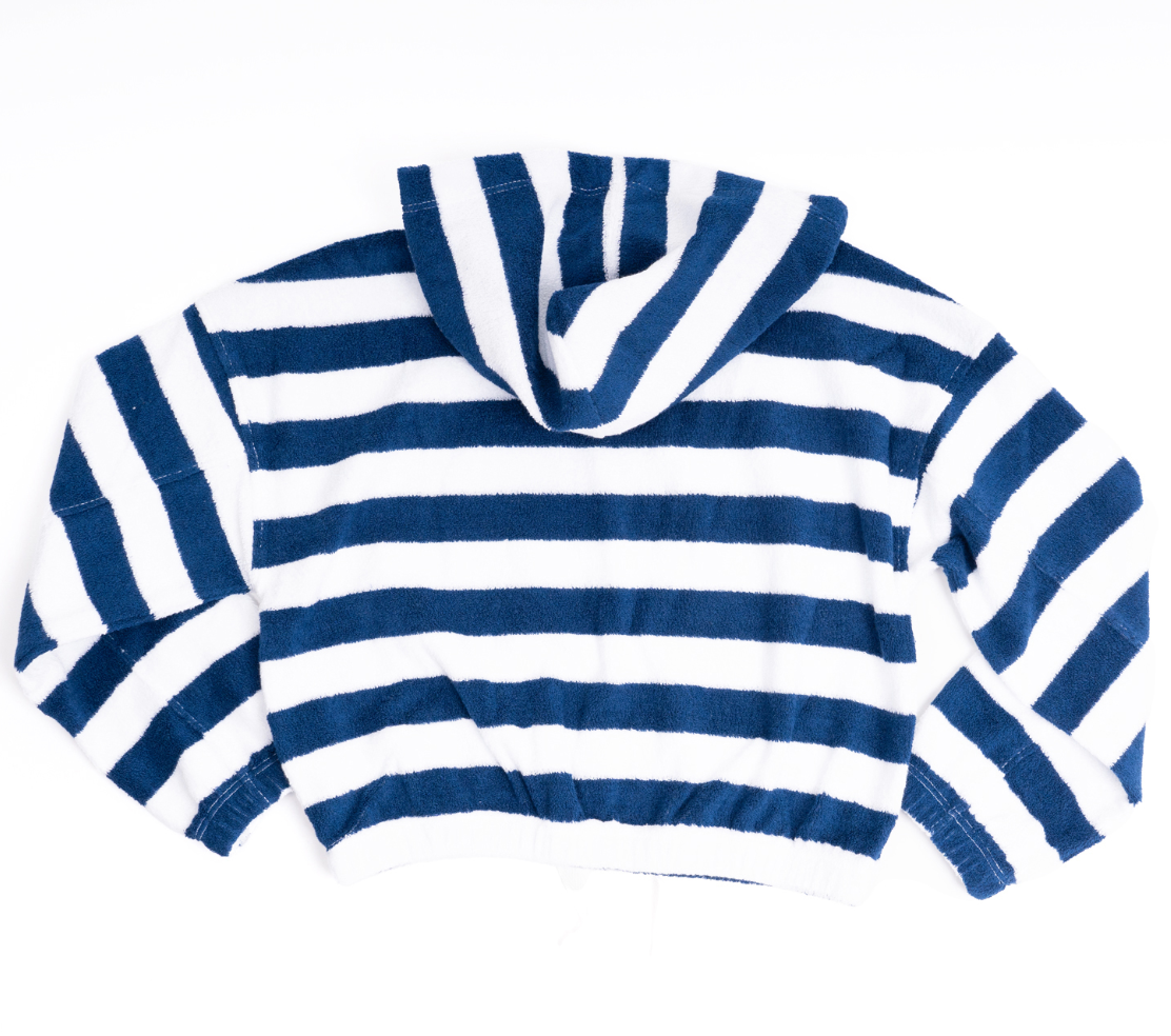 Shade Critters Terry Hoody - Navy & White Stripe