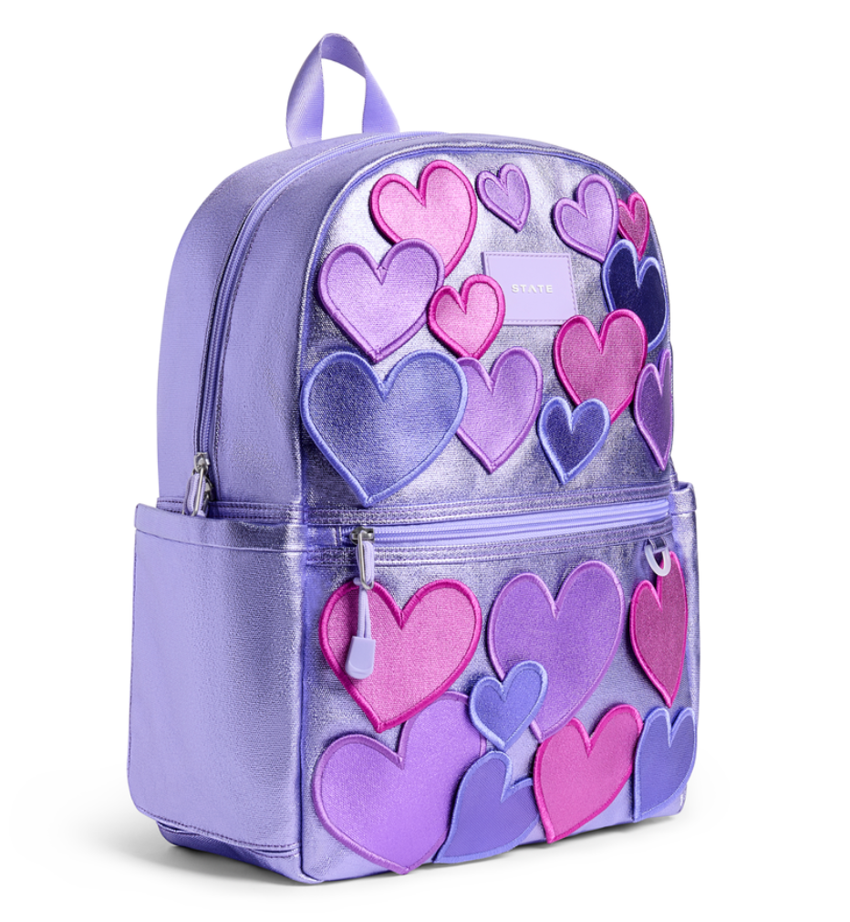State Bags Kane Kids 15" Backpack - 3D Hearts