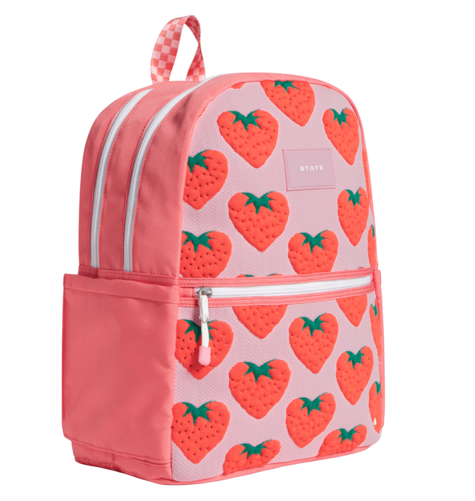 Mochila de 16" con dos bolsillos para niños Kane de State Bags - Lila metalizado