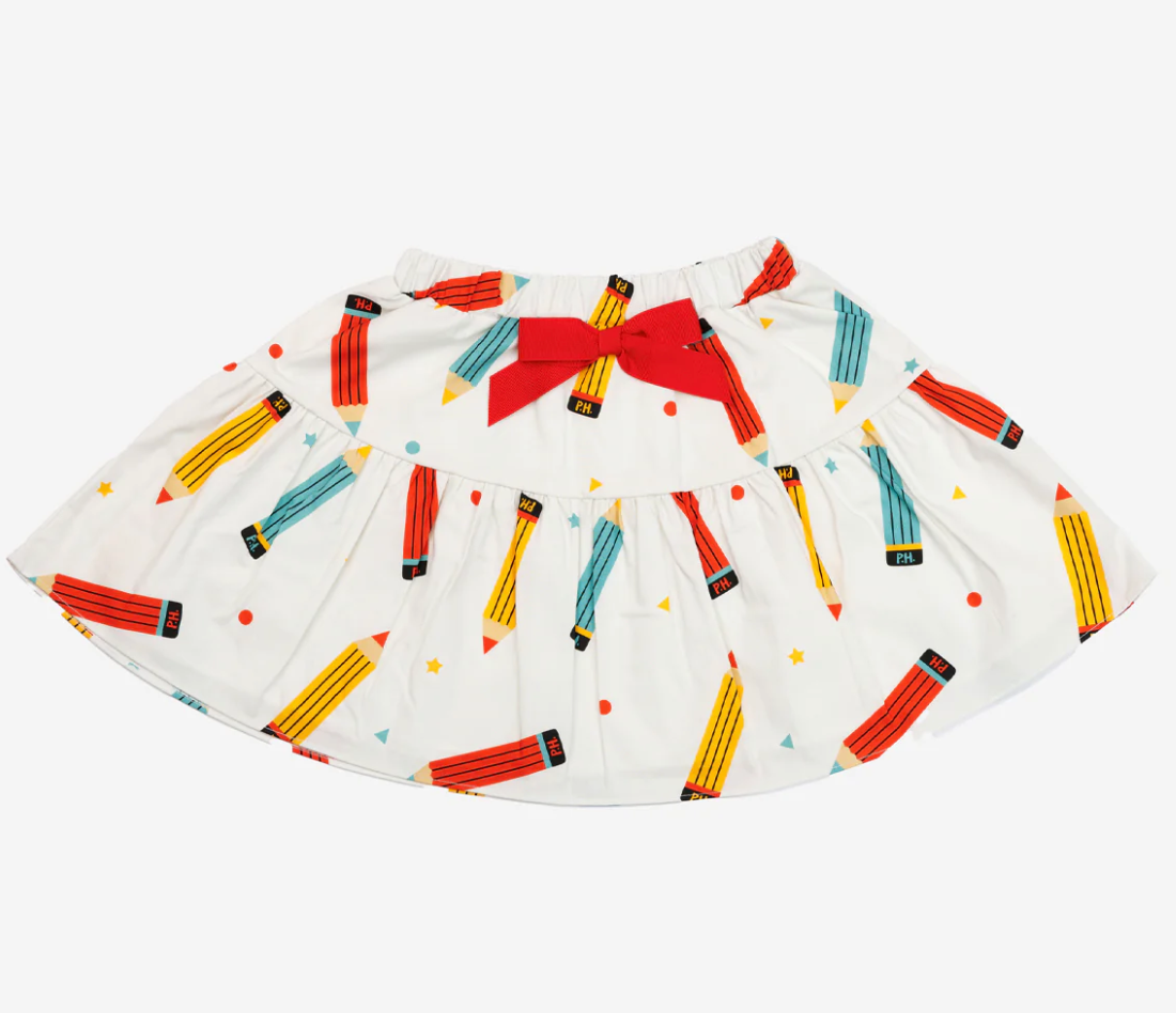 Petite Hailey Back To School Printed Balloon Skirt