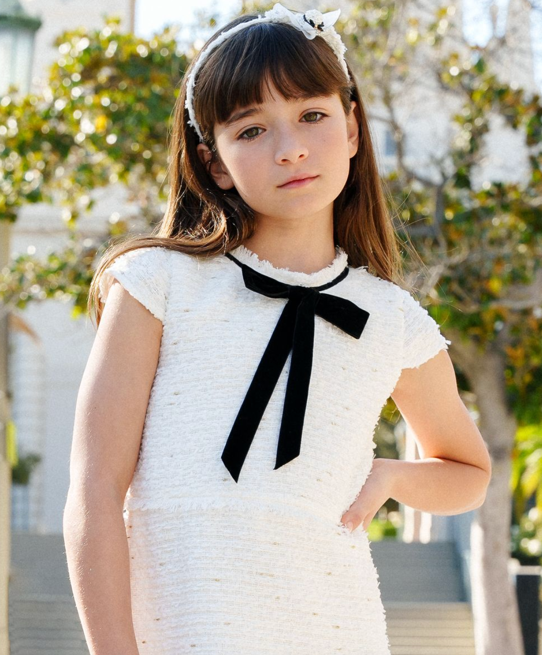 Petite Hailey Sofia Tweed Dress