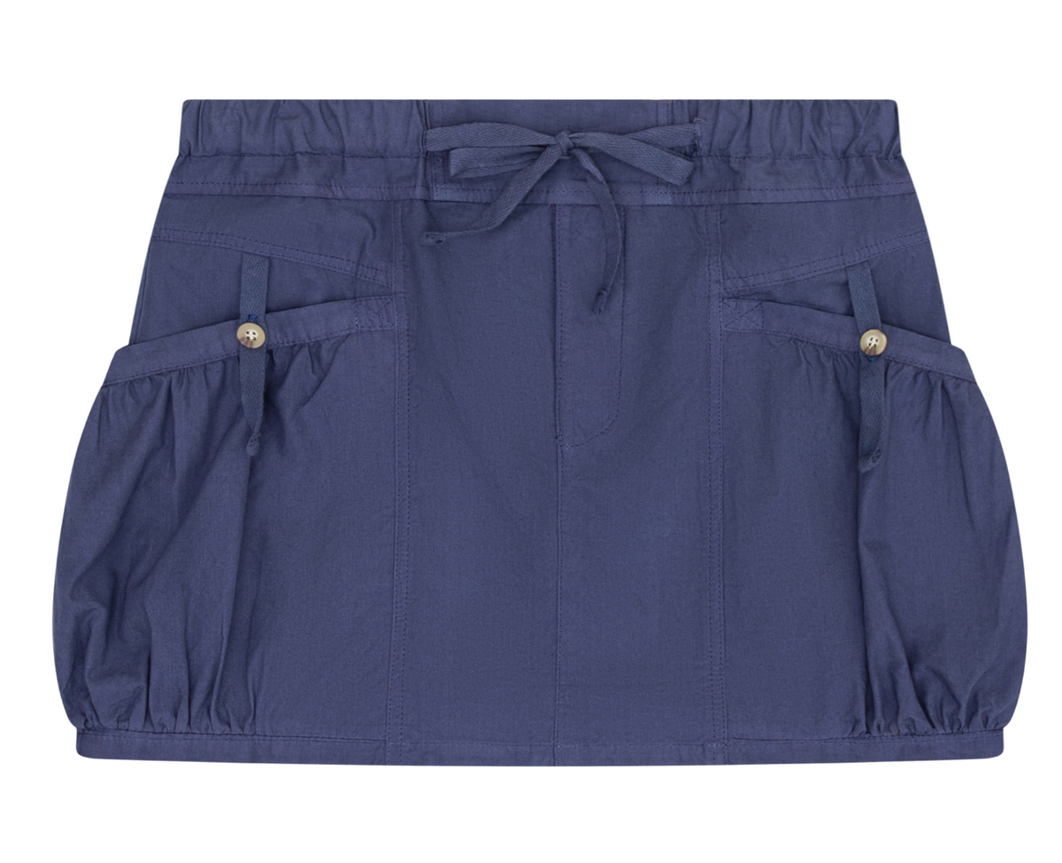 Tenly Tween Rima Cargo Skirt - Indigo Storm