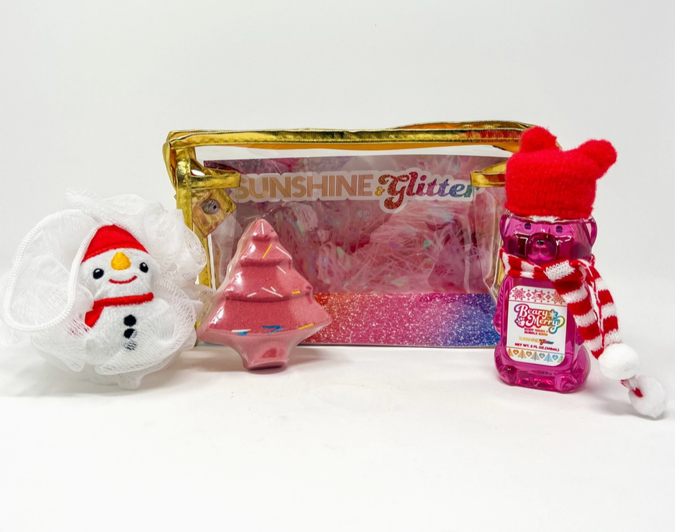 Sunshine & Glitter Beary Merry Holiday Gift Set