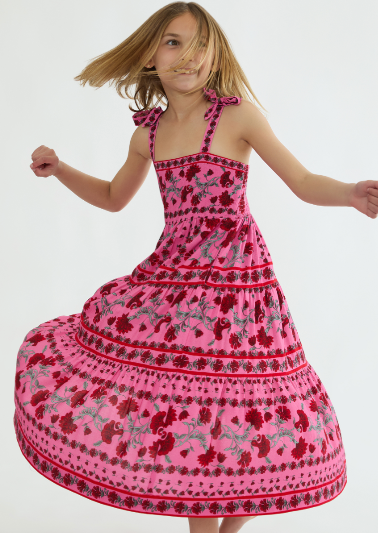 Beach Riot Kids Little Charlotte Dress  - Redwood Floral