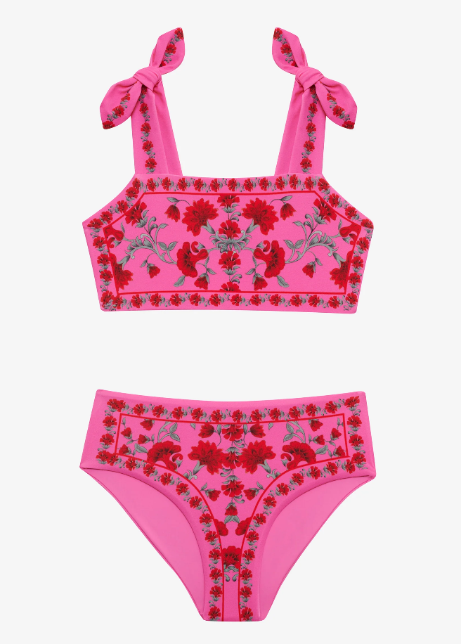 Beach Riot Kids Little Stella & Janie 2pc Swimsuit  - Redwood Floral